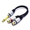 Adapter Jack 6,3 Mono 2x Gniazdo RCA Vitalco