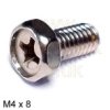 M4 x 8mm Stainless Steel bolt (10 pack)