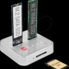 64138 Docking and Copy Station 2x M.2 - 1x SATA, 1x NMVe SSD, CR, USB