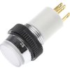 Lampka kontrolna do montażu panelowego 24 → 28V Zielony, czerwony 14.5mm LED Chrom Signal Construct