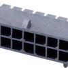 Molex Listwa kołkowa, męska, do wbudowania, standardowa Ilość pinów 16 Wymiary siatki: 3 mm 430451601 1 szt. paleta