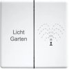 Podwójny przełącznik do przycisku bezprzewodowego 60x60mm, szwajcarski design - DW-FT4CH