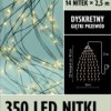 Lampki choinkowe 350 LED NITKI lampki z zasilaczem ciepłybiały 10-098