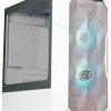 Cooler Master TD300 Mesh White Midi Tower Obudowa do komputera biały z 2 wentylatorami LED, z okienkiem, z filtrem przec
