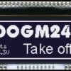 EA DOGM240S-6 LCD graphic module, 82.8 x 20.14 mm, black