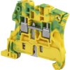 Screw terminal block, screw connection, 4.0 mm², 2 pole, 8 kV, yellow/green, 1SNK505150R0000
