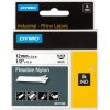 DYMO 18488 Rhino Flexible Nylon Tape 12mm x 3.5m Black on White