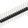 Pin header, 15 pole, pitch 2.54 mm, straight, black, 10046377