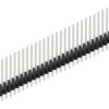 Pin header, 30 pole, pitch 1.27 mm, straight, black, 10060512