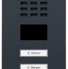 DoorBird D2102FV Wideodomofon IP LAN Jednostka zewnętrzna stali szlachetnej, RAL 7016 (jedwab matowy)