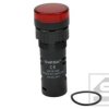 Kontrolka AD16-16E/R-24VAC/DC;16mm; czerwona;podśw.LED 24V;IP40;ONPOW