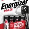 E301530700 Energizer, alkaline-battery, AA (Mignon), pack of 4