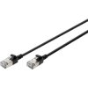 Digitus DK-1632-A-003S-BL Slim Patch Cable Cat 6A F/FTP 0.3m Black 10Gbps
