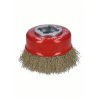 Bosch 2608620730 X-LOCK Metal Cup Brush 75mm Brass Wire Corrosion Resistant