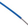 Przewód do urządzeń PTFE PTFE Niebieski, 100m 0,22 mm² 7/0,2 mm, 300 V, -75→ +200 C., Ø 0.95mm, RS PRO BS3G210