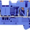 TRU COMPONENTS TC-JPT2.5-TW Blue Terminal przepustowy 5.2 mm szybkozłącze Ilość styków: 3 0.2 mm² 2.5 mm² niebieski 1 sz