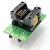 Adapter SSOP34 / TSSOP34 (R=0,65mm / W=250mils) -->DIL34 (R=2,54mm / W=300mils) Open Top ZIF
