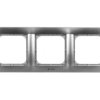 IMPRESJA Ramka potrójna do łączników IP44 tytan RH-3Y/23