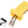 Adapter do złączy RJ, 9-stykowe D-sub żeńskie, RJ45 żeńskie