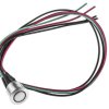 Osłona uszczelniona przełącznika przyciskowego MPB16 Chwilowy SPST Podświetlenie średnica wycięcia 16 mm Panel RS PRO