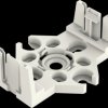 770-675 Mounting plate, 5-pin, for distribution boards, plastic, white