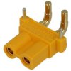 Gniazdo; zasilające DC; XT30PW-F; 2 tory; kątowe 90°; żółty; lutowany; 15A; 500V; poliamid (PA); mosiądz; Amass; RoHS