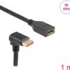 87087 DisplayPort 1.4 extension, 8K @60 Hz, 90° angled on the bottom,