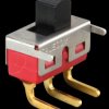 T80-STS-13P-A12R-EH Slide switch, 1 x SPDT, horizontal, print, pitch 4.7