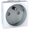 UNICA Gniazdo pojedyncze z uziemieniem bez ramki montażowej biel polarna MGU3.039.18 SCHNEIDER ELECTRIC