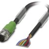 Przewód czujnik-siłownik ze złączem Złącze M12 długość 10m Rodzaj A Męskie