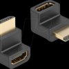 66458 Adapter HDMI male < HDMI female, 90°, 8K 60 Hz