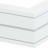Sztywna forma z narożnego aluminium OBO Bettermann, 6112510, czysty biały, (S x G) 130 mm x 53 mm