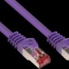 8060-010V Patch cable Cat.6, S/FTP PiMF, 250 MHz, violet, 1m