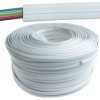 Przewód kabel telefoniczny 6 żył CCS linka biały (3m)