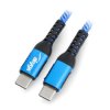 Przewód Akyga USB typ C - USB typ C niebieski - 1m - AK-USB-37