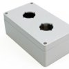 PC push button enclosure, (L x W x H) 160 x 89 x 61 mm, light gray (RAL 7035), IP66, 1554PB2