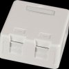 ET-25168 Keystone distribution box surface mounting 2 fold