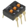 Przełącznik DIP-SWITCH Ilość sekcji 3 ON-OFF 0,025A/24VDC A6T-3104