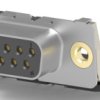 D-Sub socket, 9 pole, standard, equipped, angled, solder pin, 2-106505-2