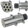 Wtyczka naczepowa typu S (biała) 7-pin 24V metalowa na kabel