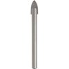 RUKO 223006 Tile & Glass Drill Bit 6mm 100mm Length 1pc Hard Metal