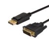 Kabel Savio Cl Cl-122 (Displayport M - Dvi M 3M Kolor Czarny)