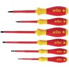 Wiha 25477 SoftFinish® electric SL/PZ Screwdriver Set, 6 Piece