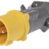 Złącze przemysłowe - zasilające 16A Wtyczka 110 V 2P+E Męski Legrand Żółty Montaż na kablu IP44