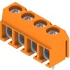 PCB terminal, 4 pole, pitch 5.08 mm, AWG 26-14, 15 A, screw connection, orange, 1234550000