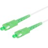 Patchcord światłowodowy FO SM SC/APC-SC/APC simplex 9/125 G.657A2 2,5m biały LANBERG