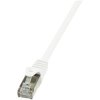 LogiLink CP2061S RJ45 Network Patch Cable CAT 6 F/UTP 3.00m White 1pc