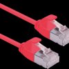 21153310 Patch cable, Cat.6a, U/FTP, slim, red, 0.15 m