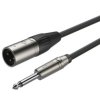 Kabel mikrofonowy XLR(m) - JACK 6.3(m) mono Roxtone SMXJ250L3 3m
