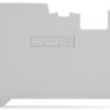 End/Intermediate plate, 1 mm thick, gray for terminal block, 2116-1291